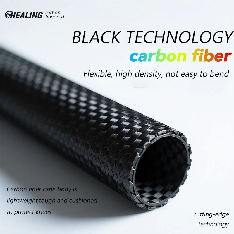 2PCs Trekking Poles Carbon Fiber 115g Ultra-Light Hiking Poles Camping Stick Foldable Walking Cane Travel Outdoor Gear