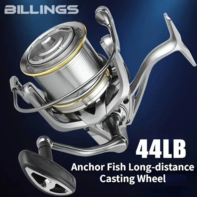 Spinning Reel NGK 8000 9000 10000 12000 14000 Reels 20KG Max Drag 4.8:1 Gear Ratio Stainless Steel Bearing Long Casting Fishing Reels for Saltwater Freshwater Grouper Sea Bass Big Game Fishing