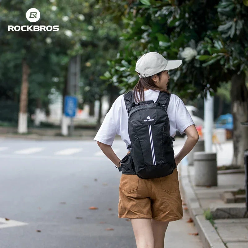 ROCKBROS Hiking Bags Cycling Backpack Bicycle Rainproof Sport Bags Camping Outdoor Traveling Breathable High Capacity Backpack