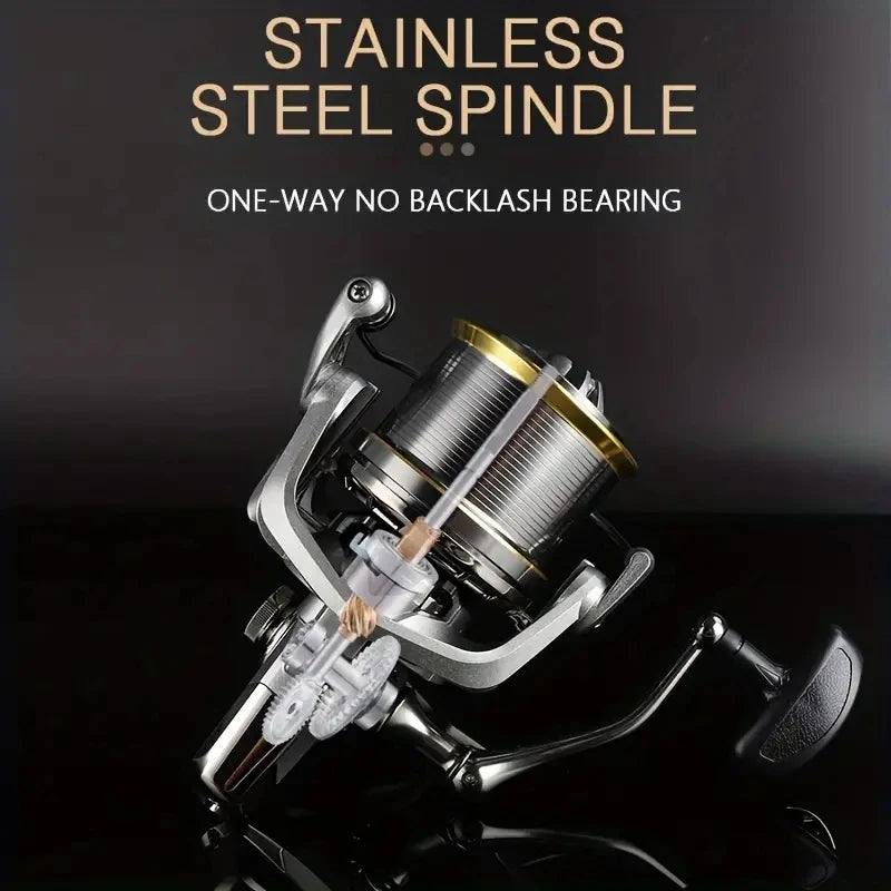 Spinning Reel NGK 8000 9000 10000 12000 14000 Reels 20KG Max Drag 4.8:1 Gear Ratio Stainless Steel Bearing Long Casting Fishing Reels for Saltwater Freshwater Grouper Sea Bass Big Game Fishing