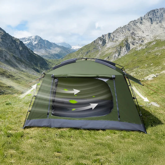 Backpacking Tent for Camping: Portable 1-2 Person Hiking Waterproof Tent Quick Setup and Compact for Outdoor Festivals