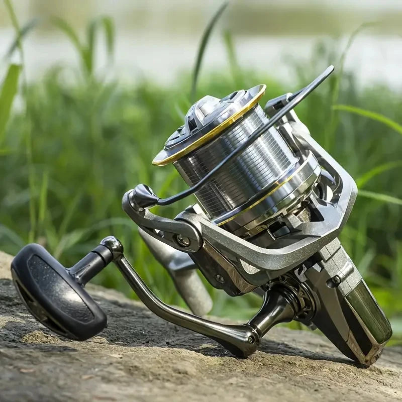 Spinning Reel NGK 8000 9000 10000 12000 14000 Reels 20KG Max Drag 4.8:1 Gear Ratio Stainless Steel Bearing Long Casting Fishing Reels for Saltwater Freshwater Grouper Sea Bass Big Game Fishing
